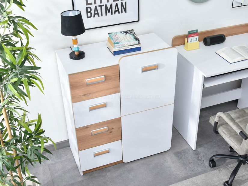 Mobilier cameră studenți Clerigo 03 (alb)