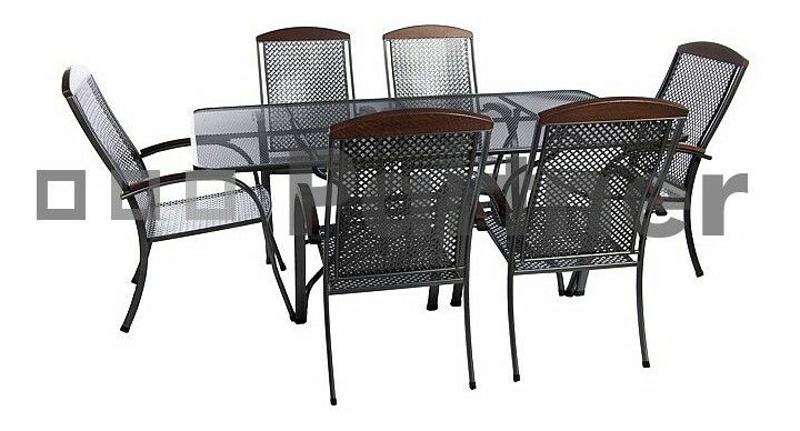 Záhradný nábytok Monaco I. 190 cm 1+6 (Kov)