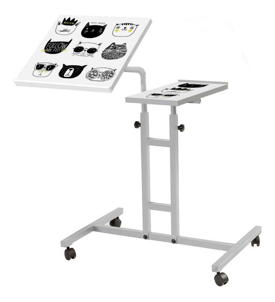 Suport pentru notebook Pobenu 5 (alb + negru)