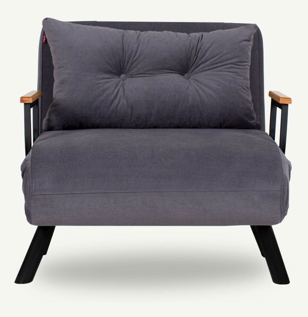 Rozkladacie kreslo Sandy (sivá)