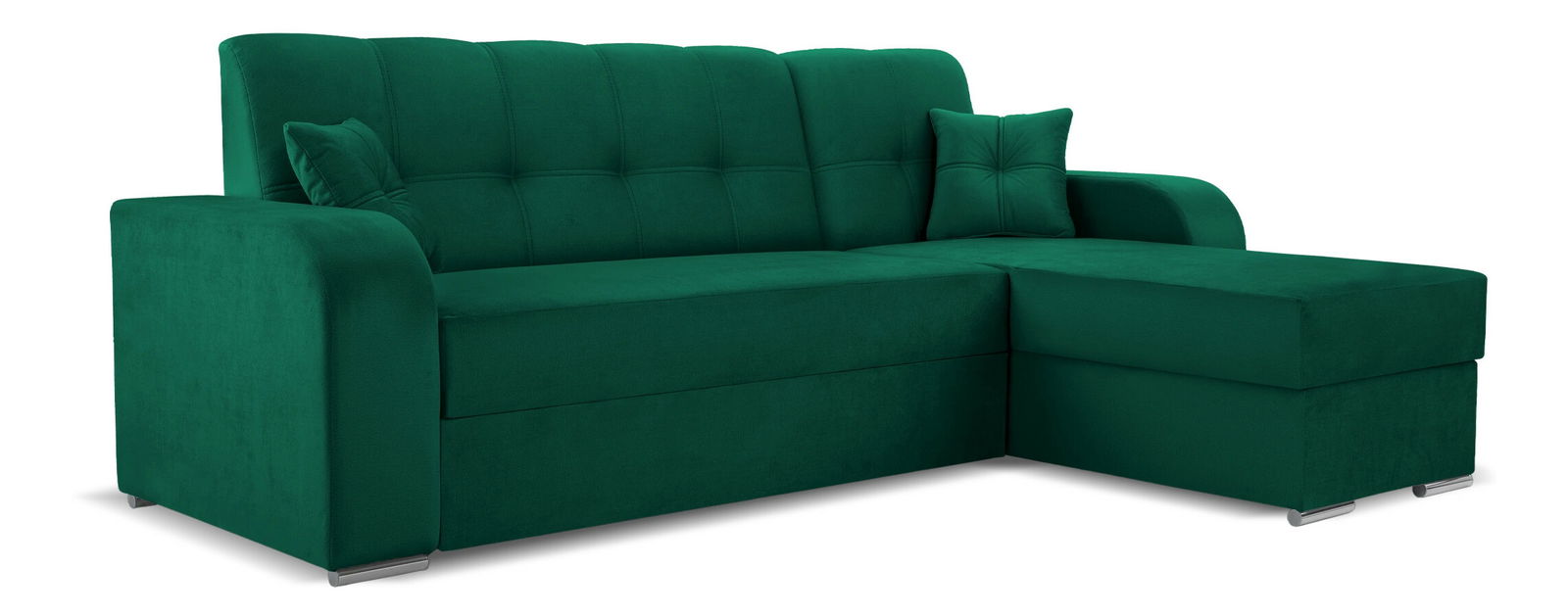 Sarokkanapé Ottawa (sötétzöld) (J)