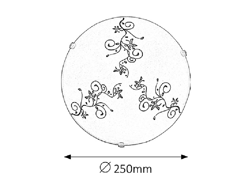 Stropné svietidlo Bloomy 1847 (biela + čierna)