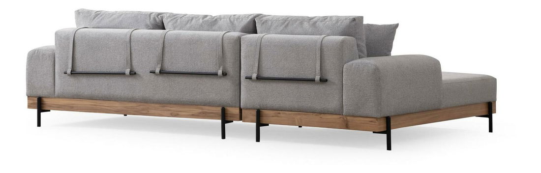 Colțar Etorella (S) (gri + Stejar)