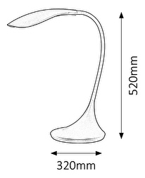 Stojanová lampa Dominic 4164 (čierna)