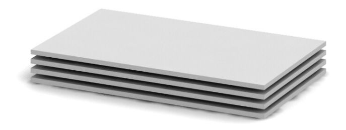 Police za ormar Breanna 2 BE02 11 00 (4 kom.) 