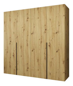 Dulap de haine 200 cm Alice 1 (Stejar artisan + Negru)