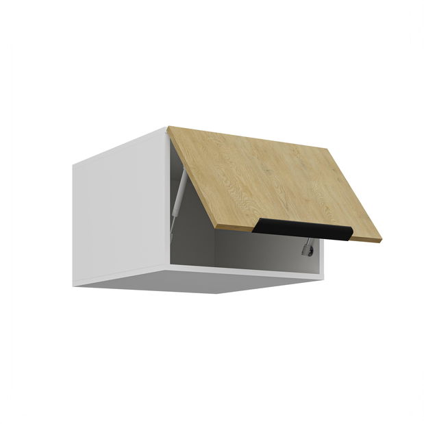 Dulap superior de bucătărie Carminia 50 NAGU-36 1F (stejar cremona + alb)