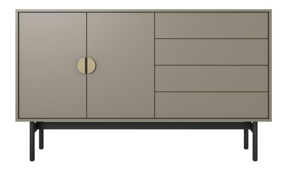 Comodă Stellia S5 (cappuccino + negru)