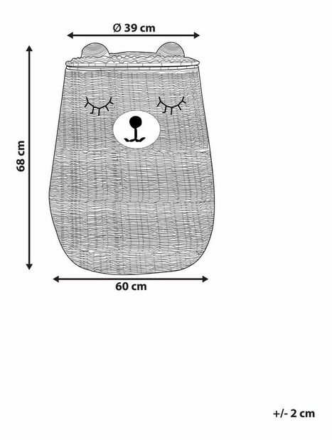 Coș de depozitare Florina (natural)