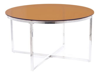 Stolić za kavu Celena (jantar + krom)