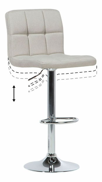 Set 2ks. barových stoličiek Marlon (svetlobéžová)