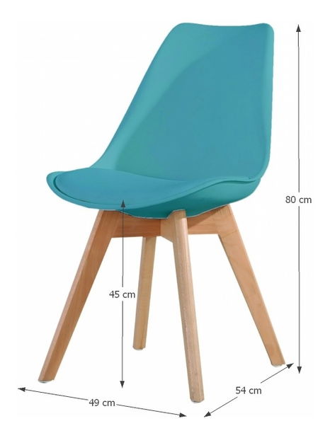 Jedálenská stolička Bali new (petrolej)