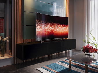 Nappali bútorsor Brassica fekete + fényes fekete)