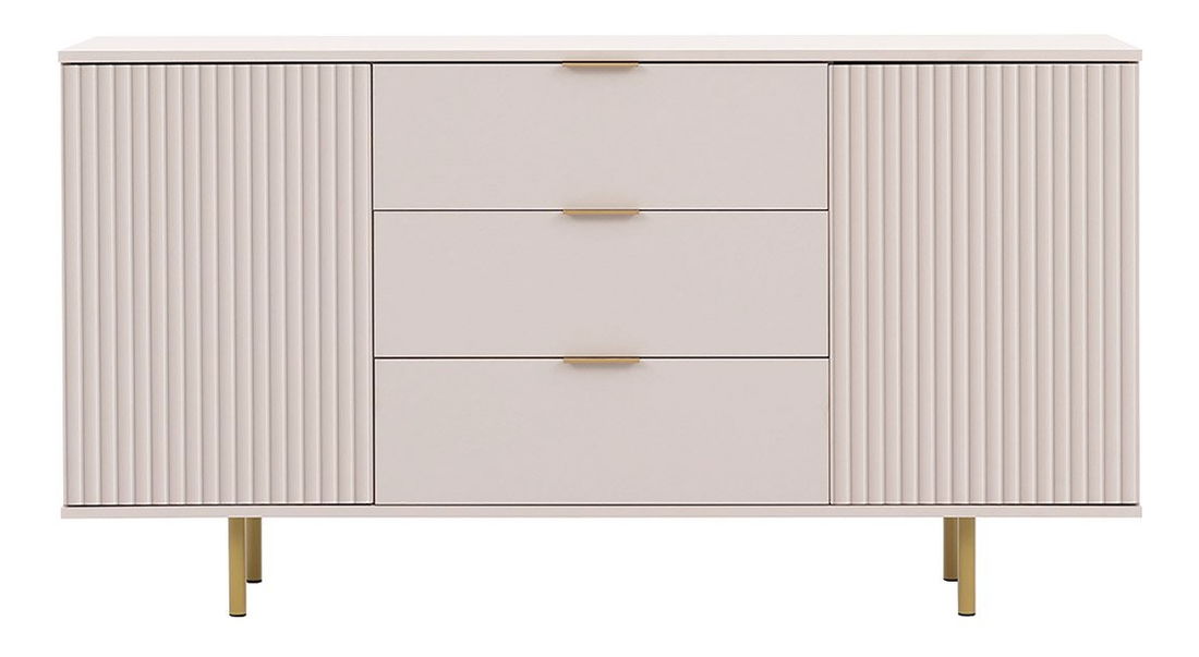 Komoda Newelon K2D3SZ NW02 (kašmír + zlatá) 