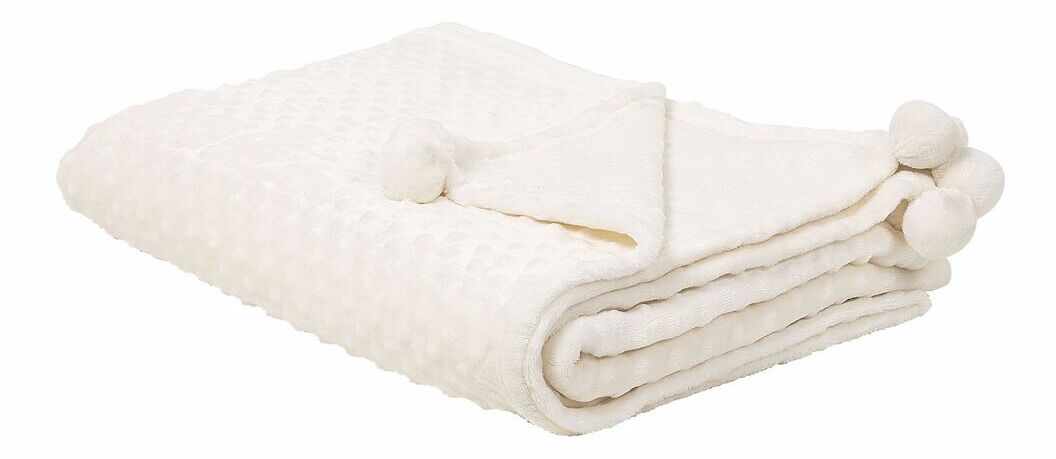 Pătură 200x150 cm SAMRE (poliester) (alb)