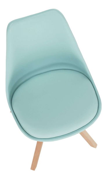 Otočná stolička Dolena (mentolová ekokoža)