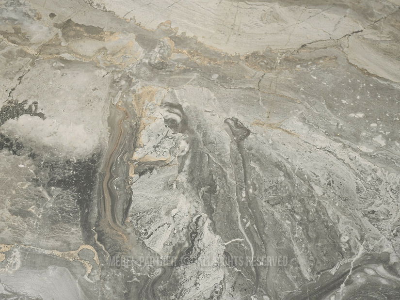 Masă sufragerie Telefonico (marmură + negru)