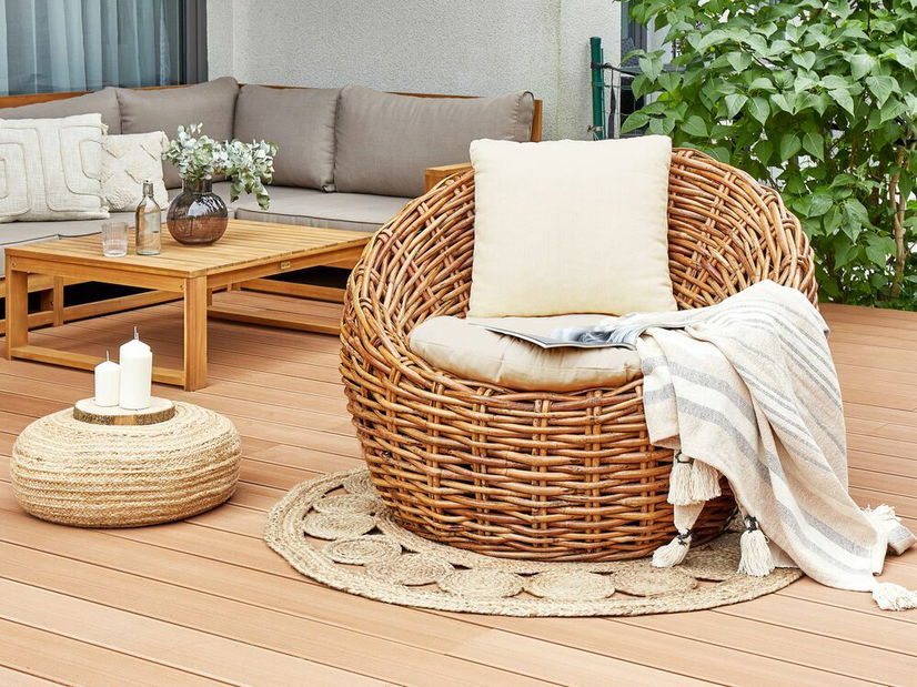 Záhradná stolička Lerza (prírodná)