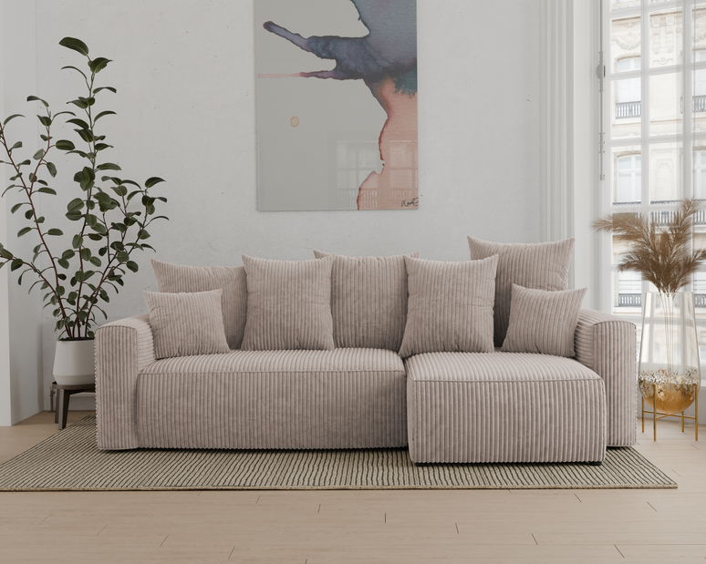 Sarokkanapé Denia (J) (világosbarna)