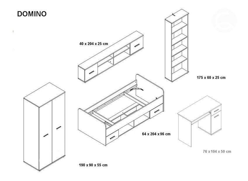Detská izba Domino I CASA-4094
