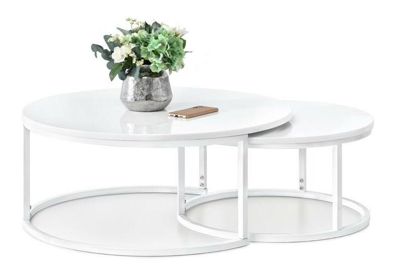 Konferenčný stolík Kolja Zest Xl (biela)