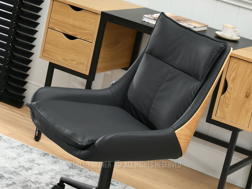 Irodai fotel Leoss (fekete)