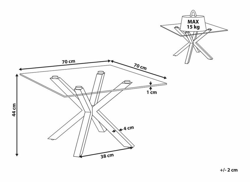 Măsuță de cafea Stargazing (Auriu) 