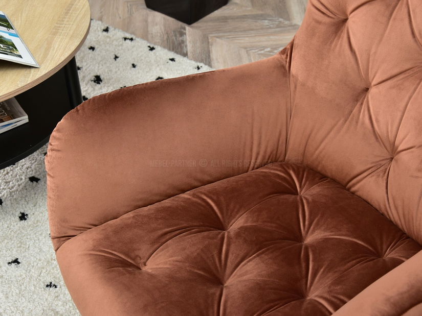 Fotelja Aaron (bakar + crna)