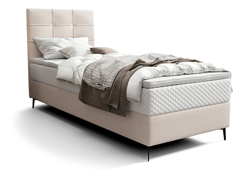 Egyszemélyes ágy 80 cm Infernus Comfort (bézs) (ágyráccsal és tárolóhely nélkül)