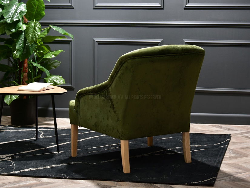 Relax fotel Roseile (zöld + tölgy)