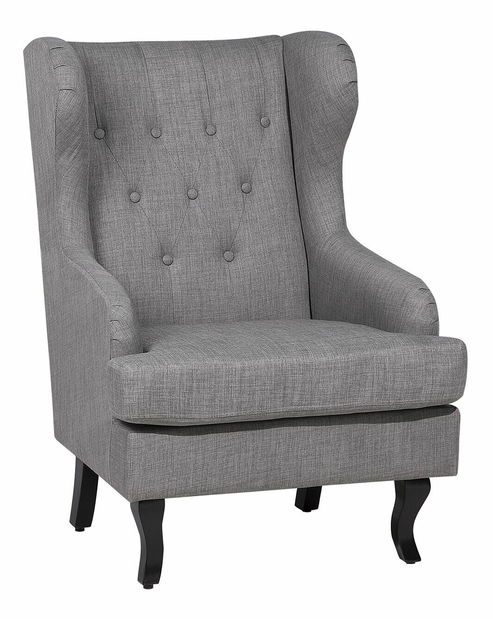 Kreslo ušiak Albany (sivá)