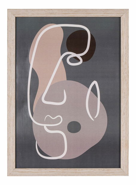 Set 3 ks obrazov Mavandria 1 (prírodná)