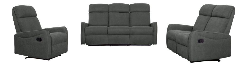 Garnitura za sjedenje 3+2+1 Fotron (tamnosiva) 