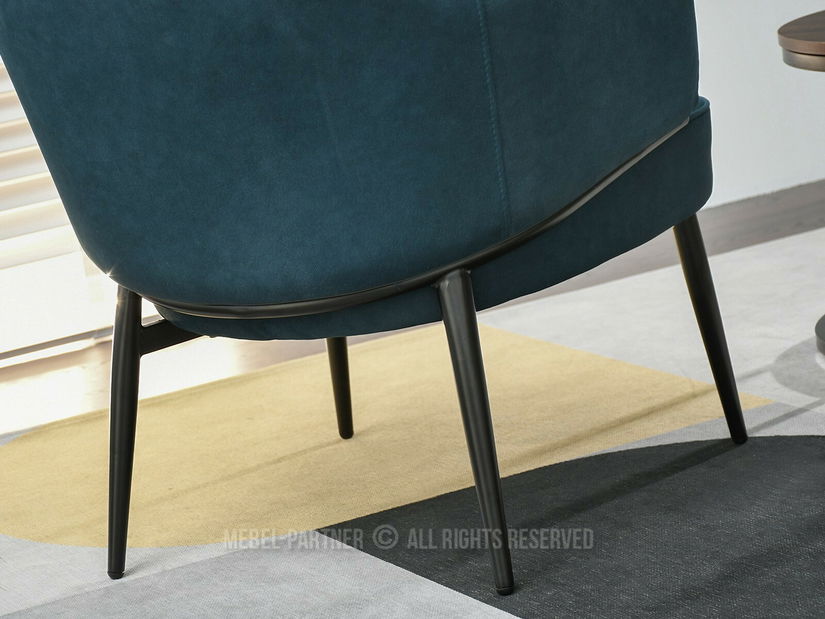 Fotoliu Alfredo (turcoaz + negru)