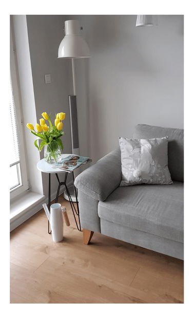 Príručný stolík Asity (biela)