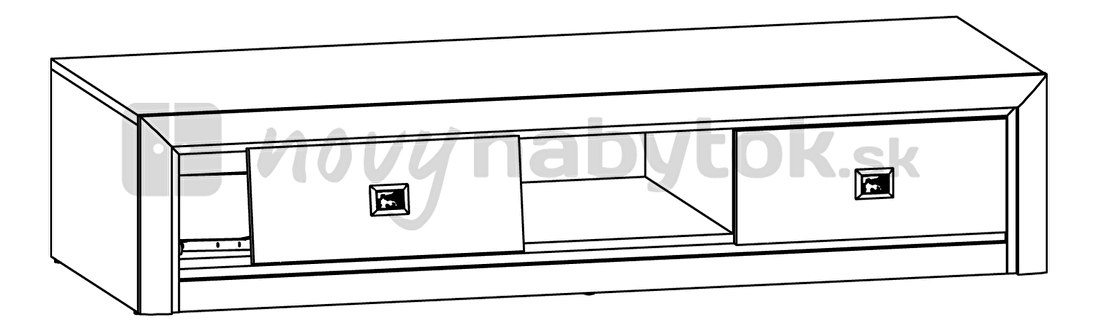 TV stolík BRW Koen RTV2S