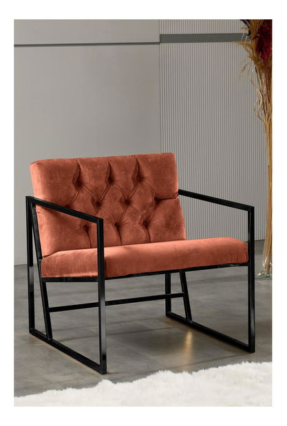 Fotel Oslanossi (tégla + fekete)