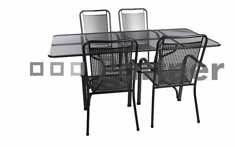 Záhradný nábytok Savana I 145 cm 1+4 (Kov)