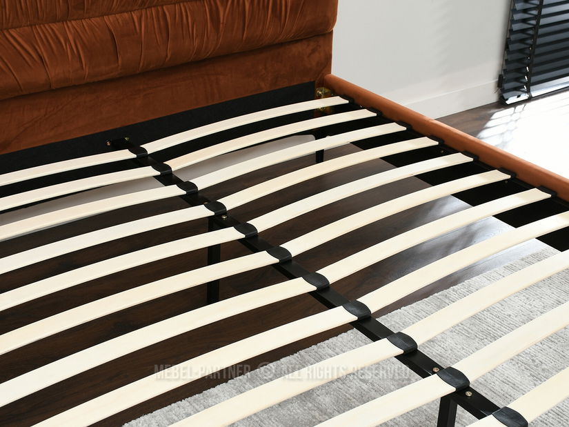 Pat matrimonial 160 cm Creame 160 (negru)