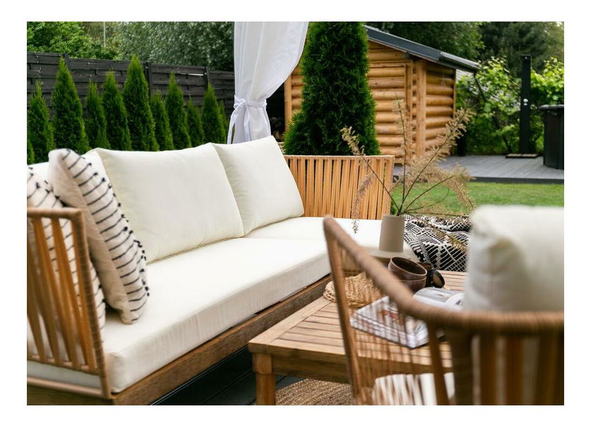 Kerti szett Ruth (4 fő részére) (bézs + barna)