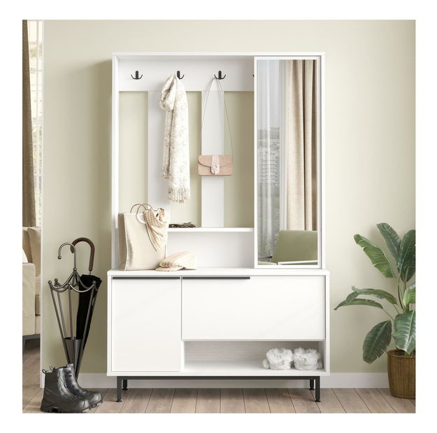 Előszoba bútor Nimelo 11 (fehér) 