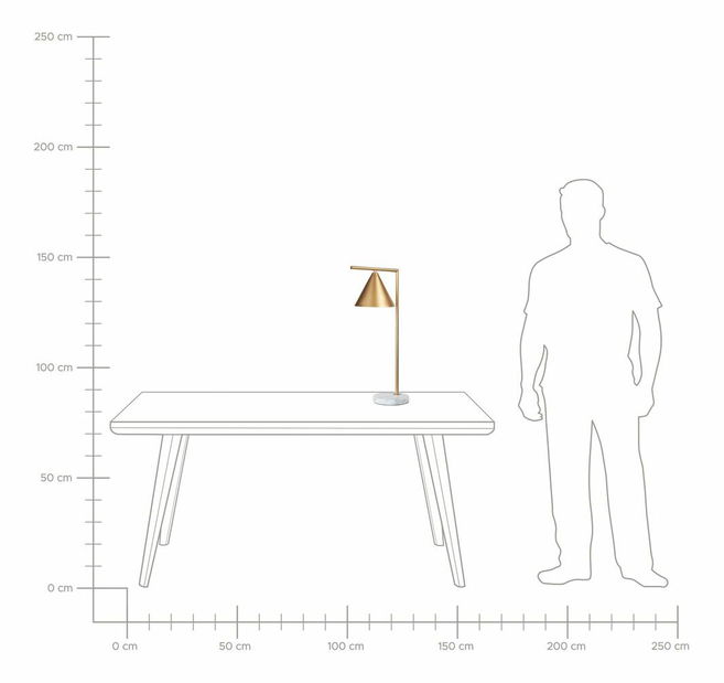 Lampă de masă Mocza (auriu)