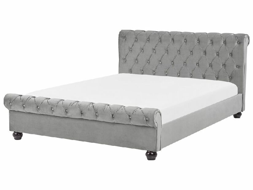 Bračni vodeni krevet 160 cm Alexandrine (siva) (s podnicom i madracem)