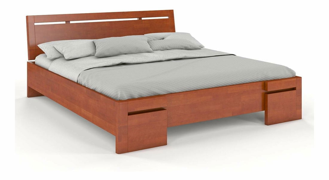 Manželská posteľ 200 cm Naturlig Bokeskogen High (buk)