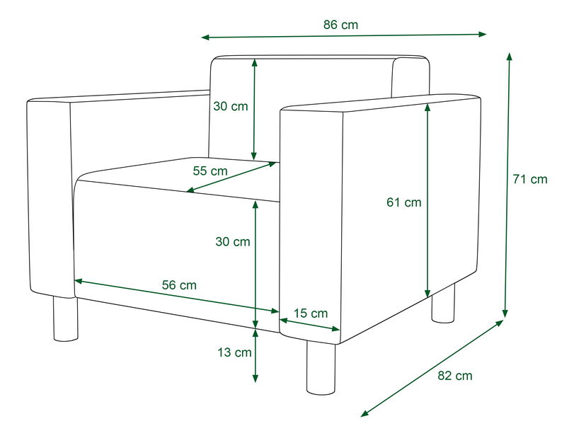 Fotoliu relax Haven 1 (Maro închis)