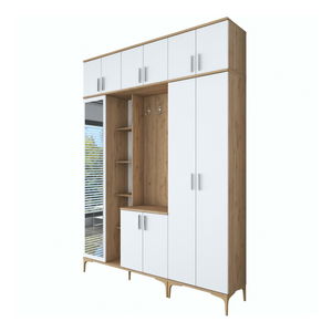 Predsoblje Emily 21 (s ogledalom) (orah + bijela)