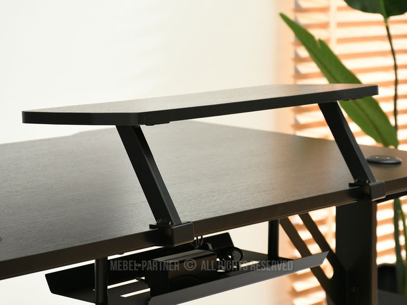 PC asztal Matts 115 (fekete fa + fekete)