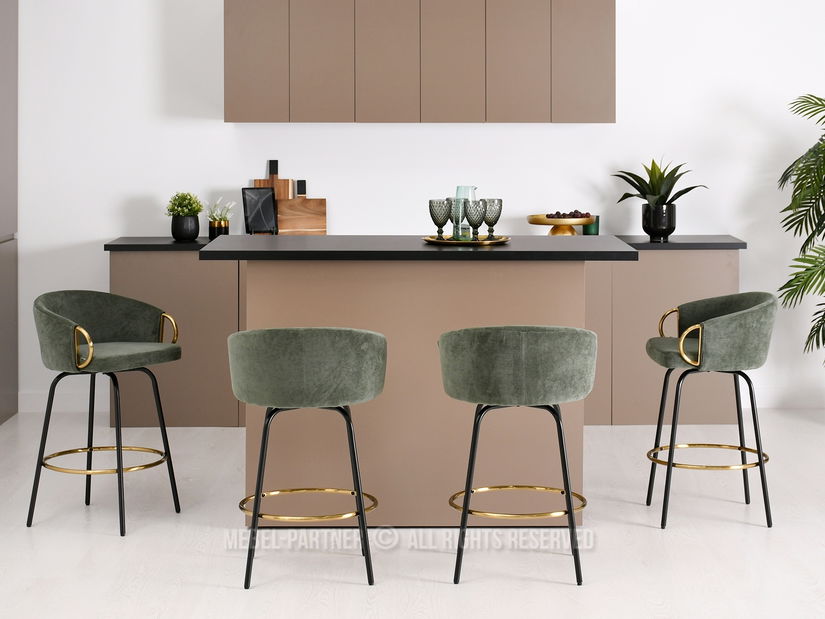 Stolička Carma H (zelená + čierna)