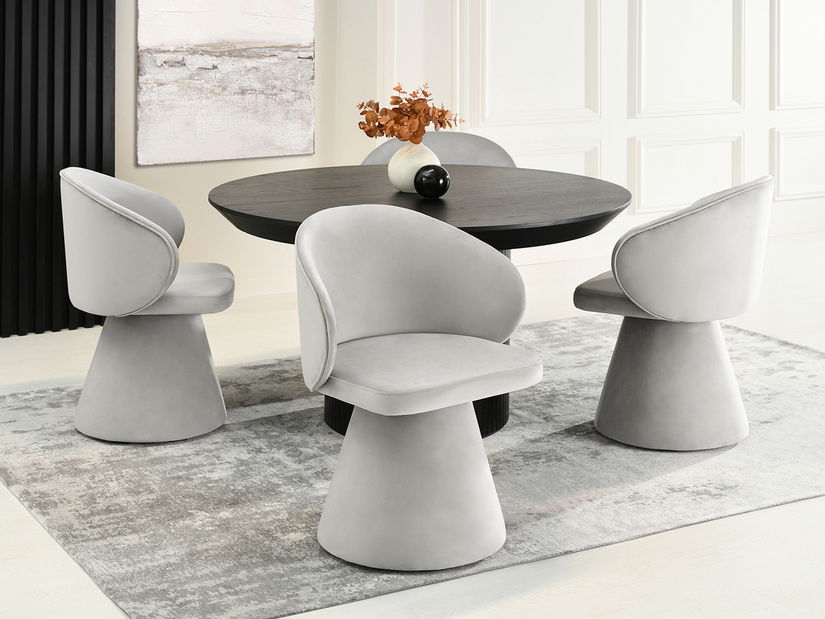 Jedálenská stolička Simulada (sivá)