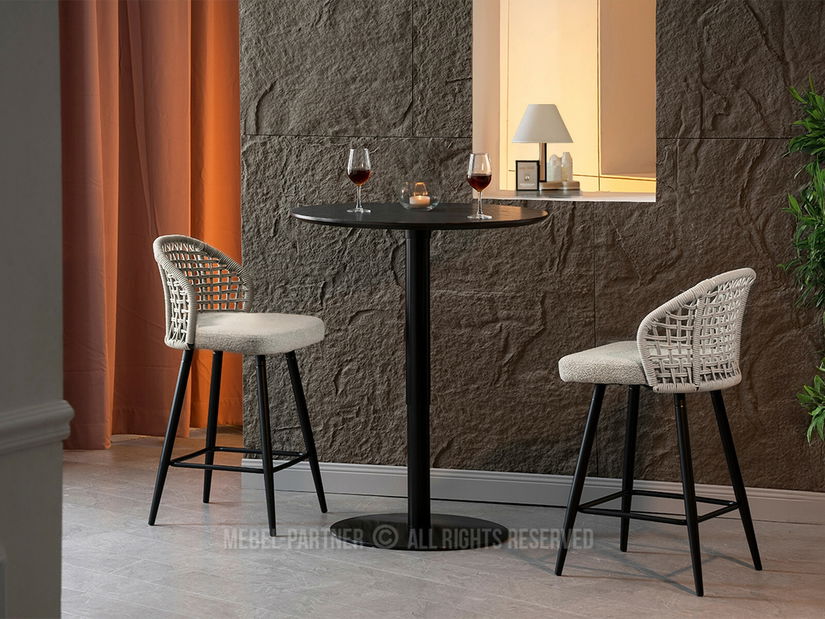 Scaun bar Moan (bej + negru)